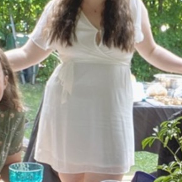white formal mini dress - Picture 1 of 3